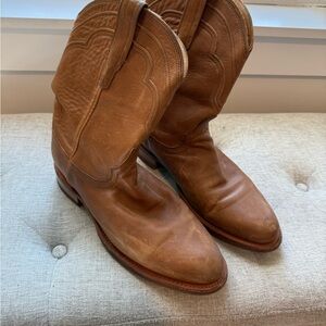 Tecovas Tan Leather Western Cowboy Boots